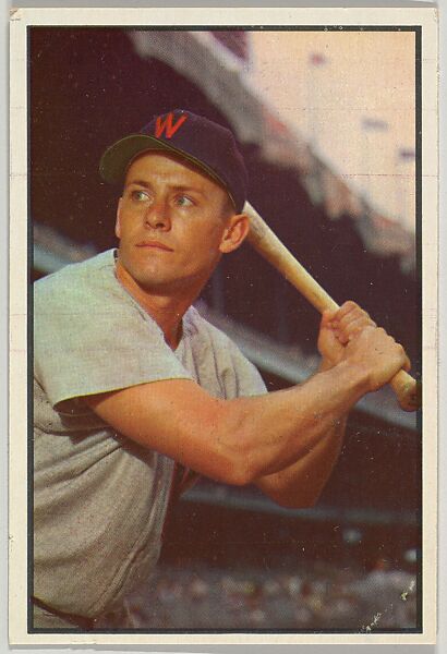Gil Coan, Outfield, Washington Senators, from Collector Series, Colors set, series 7 (R406-7) issued by Bowman Gum, Issued by Bowman Gum Company, Commercial color lithograph 