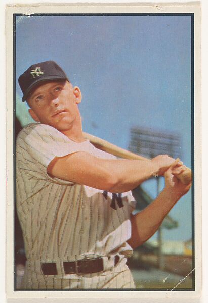 Issued by Bowman Gum Company, Mickey Mantle, Outfield, New York Yankees,  from Collector Series, series 7 (R406-7) issued by Bowman Gum