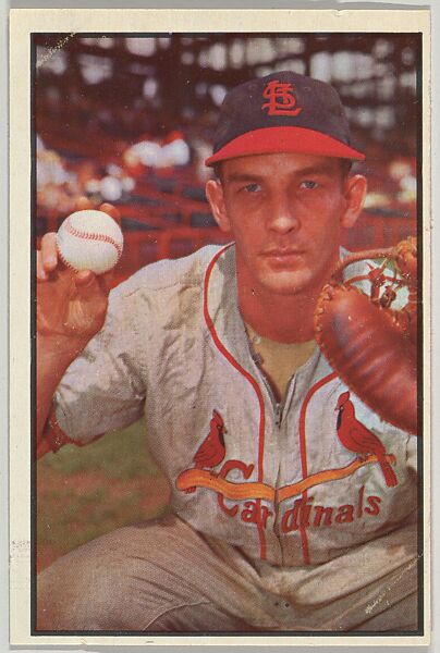 Del Rice, Catcher, St. Louis Cardinals, from Collector Series, series 7 (R406-7) issued by Bowman Gum, Issued by Bowman Gum Company, Commercial color lithograph 