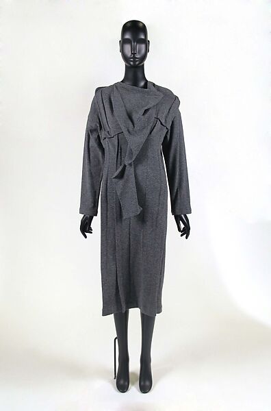 Dress, Comme des Garçons (Japanese, founded 1969), wool, Japanese 