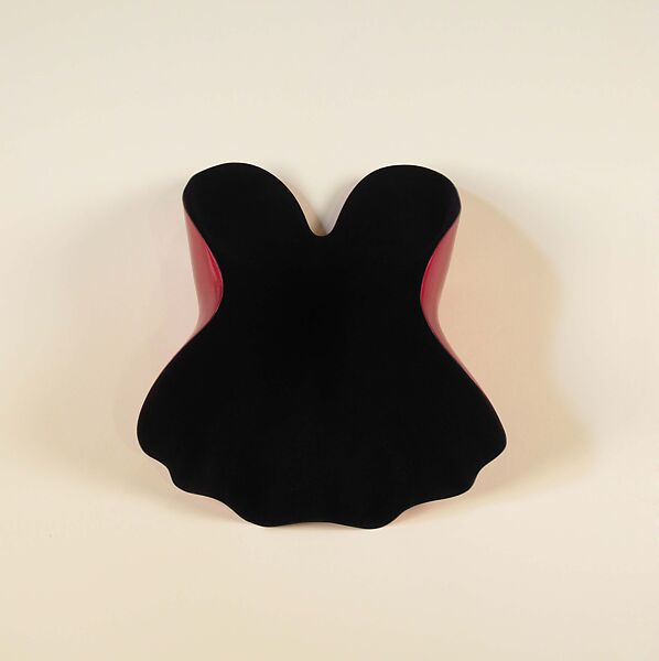 Bodice, Issey Miyake (Japanese, 1938–2022), plastic (polyester resin, cellulose nitrate), acrylic, Japanese