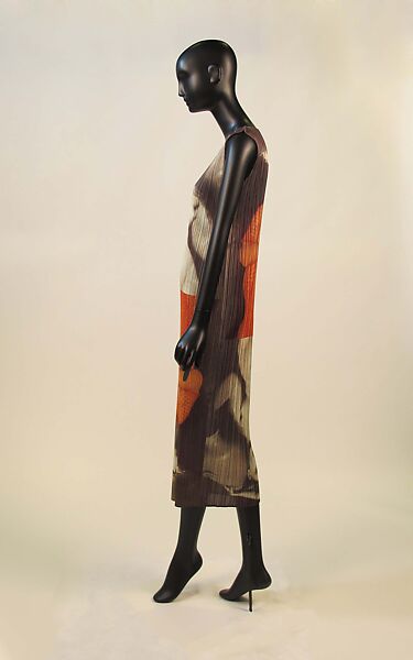 Dress, Issey Miyake (Japanese, 1938–2022), polyester, Japanese