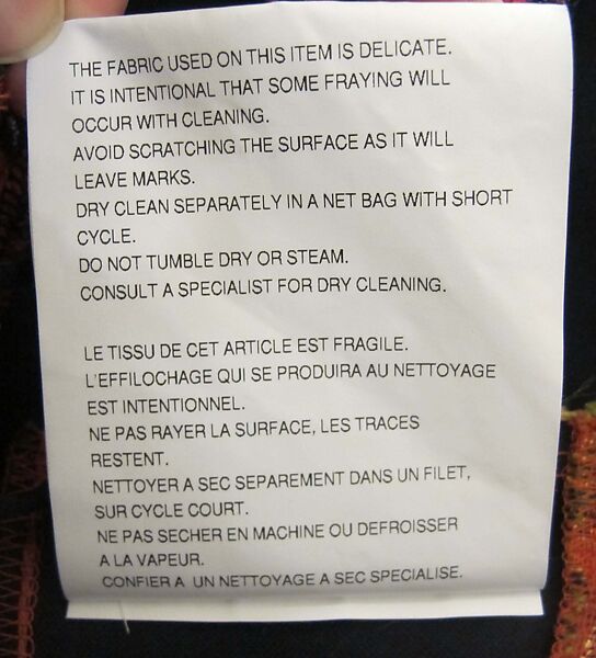 Ensemble, Comme des Garçons (Japanese, founded 1969), Cotton, polyester, rayon, cupra, acrylic, polyurethane, metal, Japanese