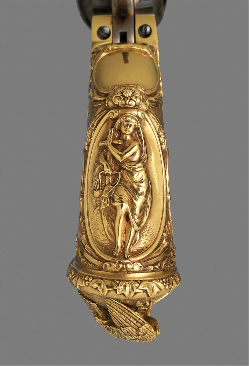 Colt Model 1862 Police Revolver, serial no. 38549, Colt's Patent Fire Arms Manufacturing Company (American, Hartford, Connecticut, 1855–present), Steel, gold, copper alloy (brass), American, Hartford, Connecticut and New York