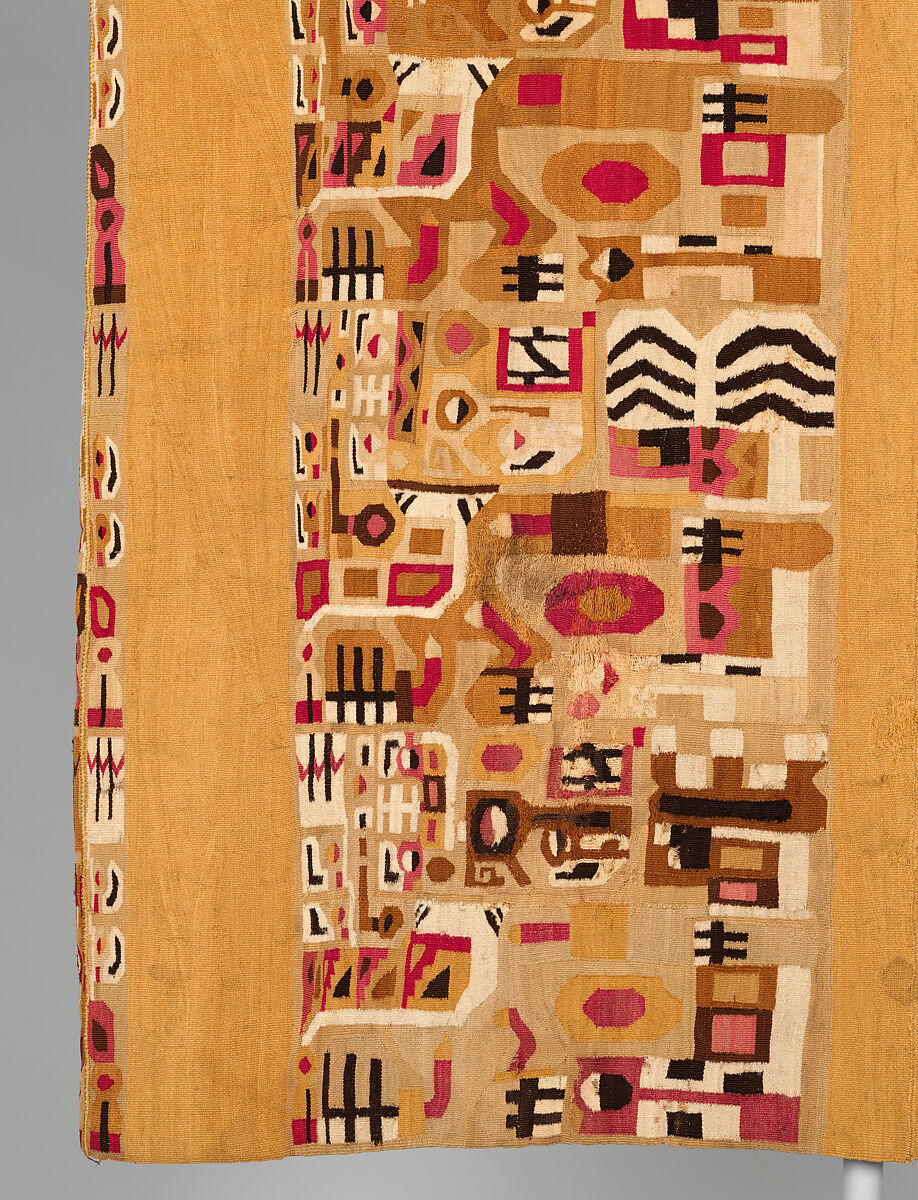 Tunic, Wari artist, Cotton, camelid hair, Wari