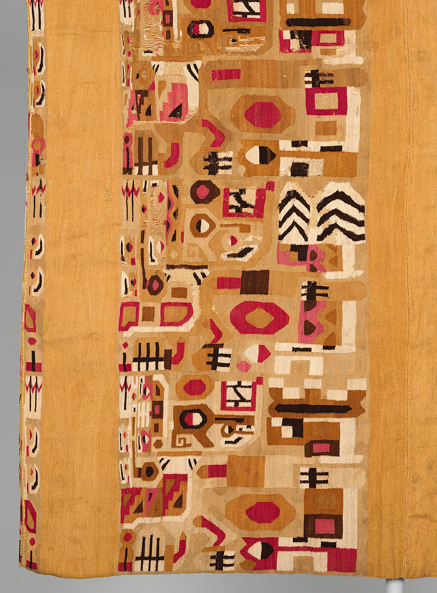 Tunic, Wari artist, Cotton, camelid hair, Wari