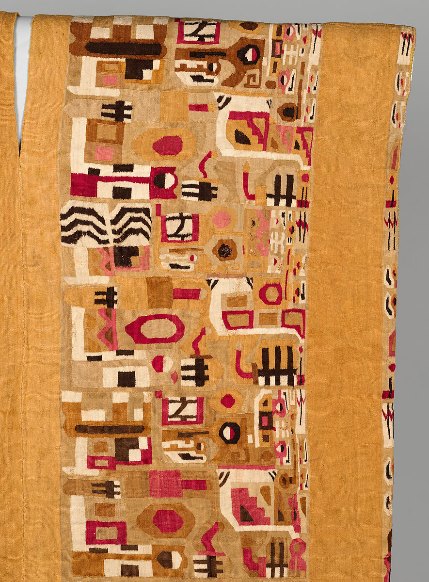 Tunic, Wari artist, Cotton, camelid hair, Wari