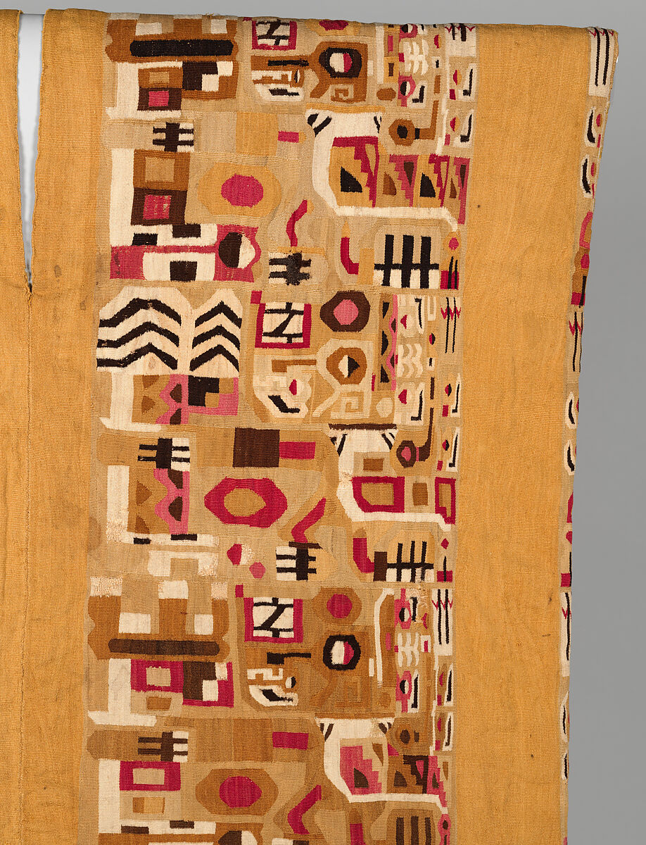 Tunic, Wari artist, Cotton, camelid hair, Wari