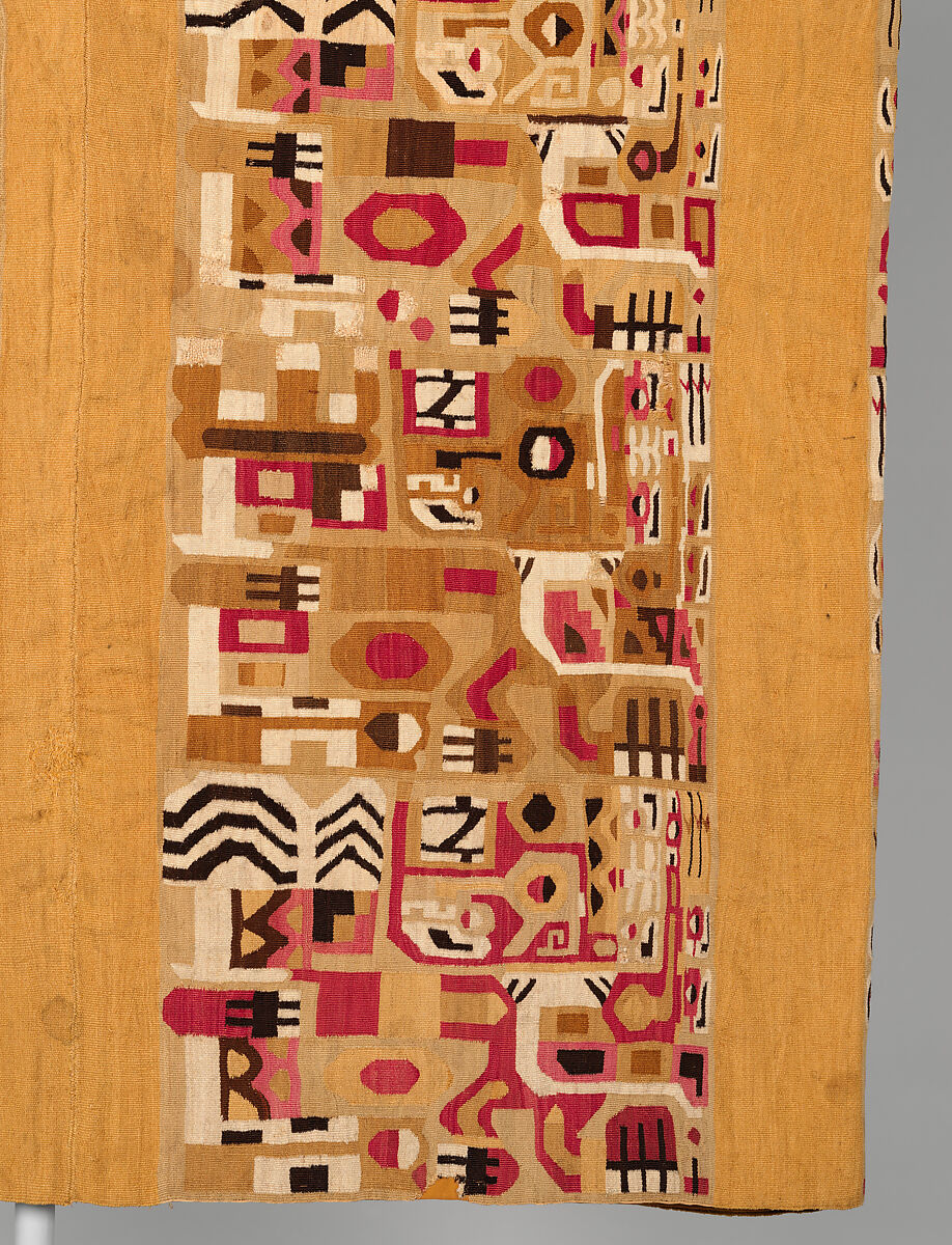 Tunic, Wari artist, Cotton, camelid hair, Wari
