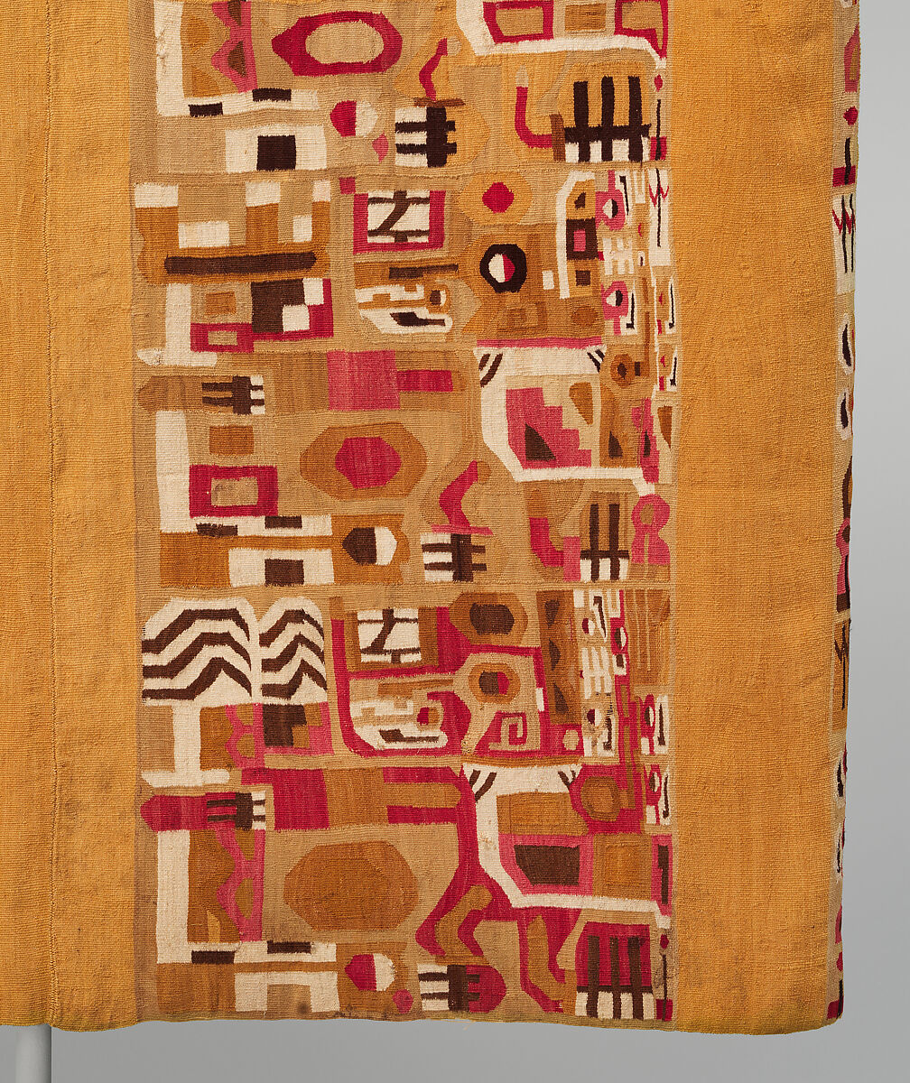 Tunic, Wari artist, Cotton, camelid hair, Wari
