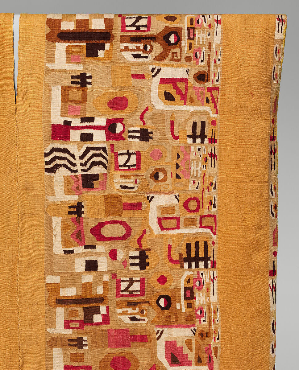 Tunic, Wari artist, Cotton, camelid hair, Wari