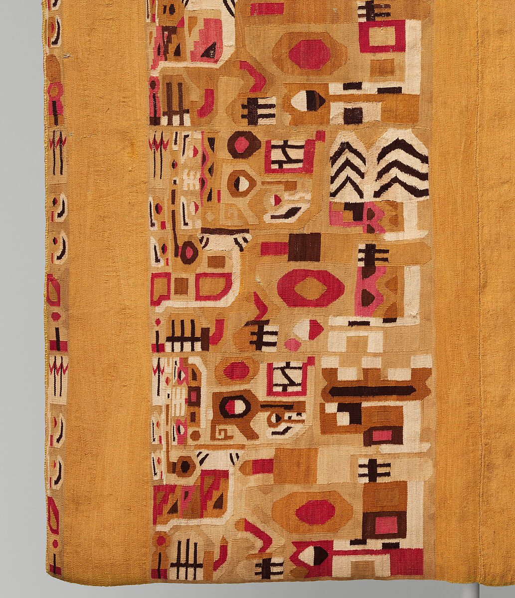 Tunic, Wari artist, Cotton, camelid hair, Wari