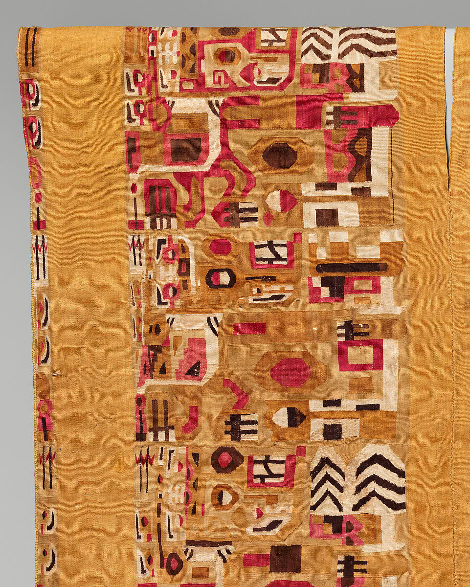 Tunic, Wari artist, Cotton, camelid hair, Wari