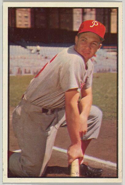 Mel Clark, Outfield, Philadelphia Phillies, from Collector Series, Colors set, series 7 (R406-7) issued by Bowman Gum, Issued by Bowman Gum Company, Commercial color lithograph 