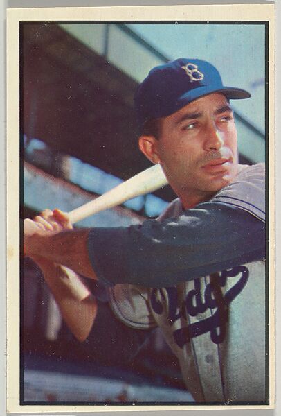 Carl Furillo, Outfield, Brooklyn Dodgers, from Collector Series, Colors set, series 7 (R406-7) issued by Bowman Gum, Issued by Bowman Gum Company, Commercial color lithograph 