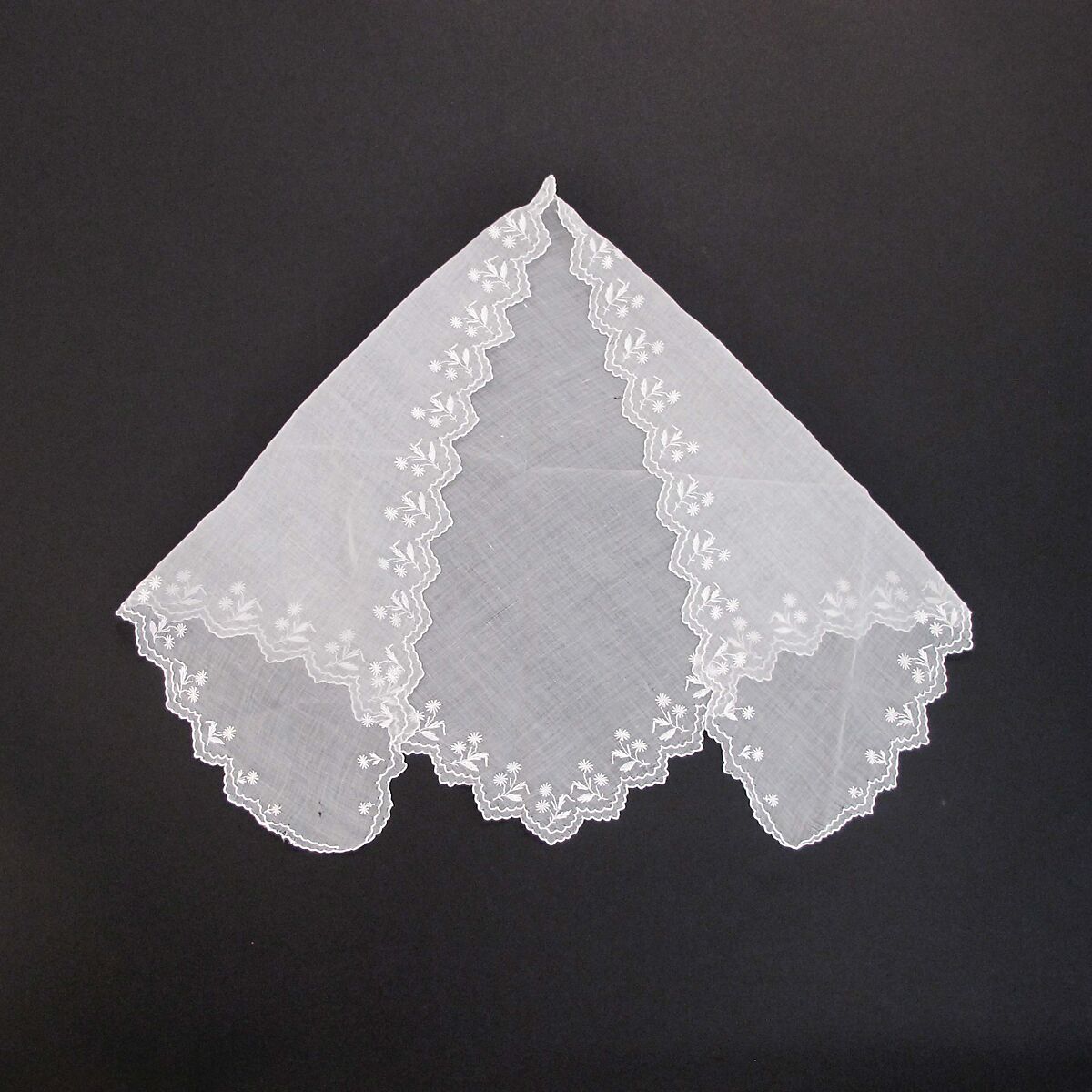 Kerchief, cotton, probably French 