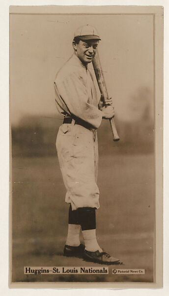 Huggins, St. Louis Americans, from the Famous Baseball Players, Champion Athletes, and Photo Play Stars, issued by Fatima Turkish Blend Cigarettes, Issued by Liggett &amp; Myers Tobacco Company (American, North Carolina), Commercial photograph 