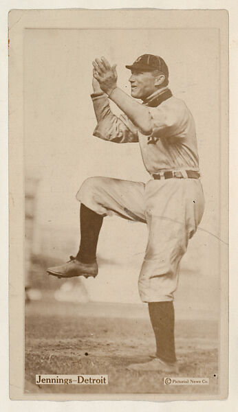 Jennings, Detroit, from the Famous Baseball Players, Champion Athletes, and Photo Play Stars, issued by Fatima Turkish Blend Cigarettes, Issued by Liggett &amp; Myers Tobacco Company (American, North Carolina), Commercial photograph 