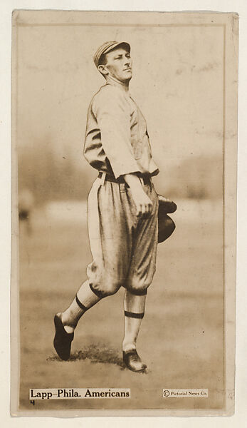 Lapp, Philadelphia Americans, from the Famous Baseball Players, Champion Athletes, and Photo Play Stars, issued by Fatima Turkish Blend Cigarettes, Issued by Liggett &amp; Myers Tobacco Company (American, North Carolina), Commercial photograph 