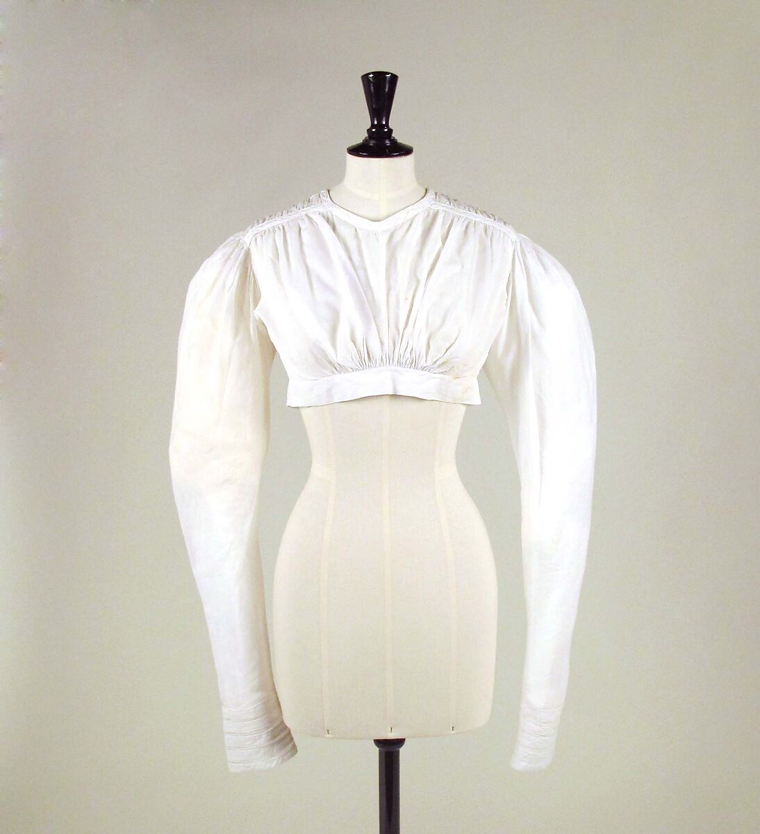 Bodice, cotton, probably French 