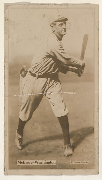 McBride, Washington, from the Famous Baseball Players, Champion Athletes, and Photo Play Stars, issued by Fatima Turkish Blend Cigarettes, Issued by Liggett &amp; Myers Tobacco Company (American, North Carolina), Commercial photograph 