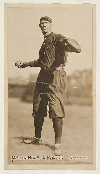 McLean, New York Nationals, from the Famous Baseball Players, Champion Athletes, and Photo Play Stars, issued by Fatima Turkish Blend Cigarettes, Issued by Liggett &amp; Myers Tobacco Company (American, North Carolina), Commercial photograph 