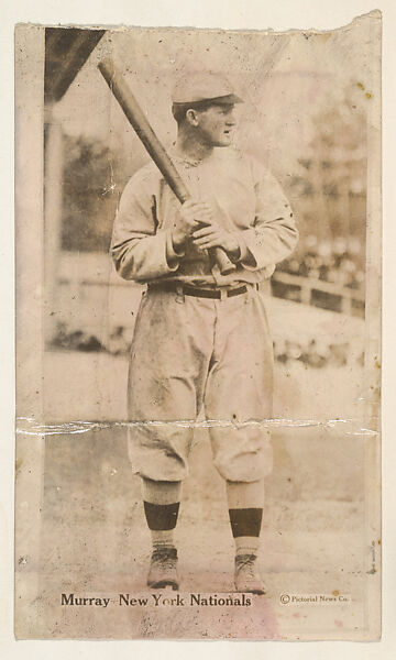 Murray, New York Nationals, from the Famous Baseball Players, Champion Athletes, and Photo Play Stars, issued by Fatima Turkish Blend Cigarettes, Issued by Liggett &amp; Myers Tobacco Company (American, North Carolina), Commercial photograph 