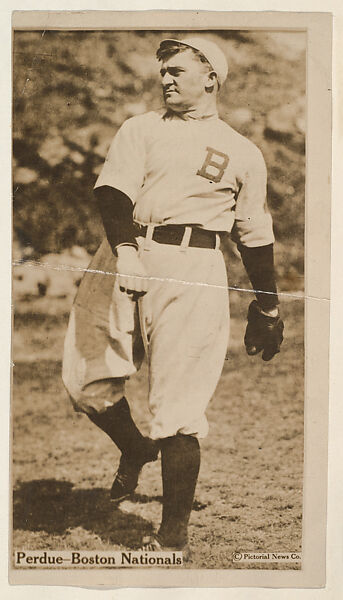 Perdue, Boston Nationals, from the Famous Baseball Players, Champion Athletes, and Photo Play Stars, issued by Fatima Turkish Blend Cigarettes, Issued by Liggett &amp; Myers Tobacco Company (American, North Carolina), Commercial photograph 