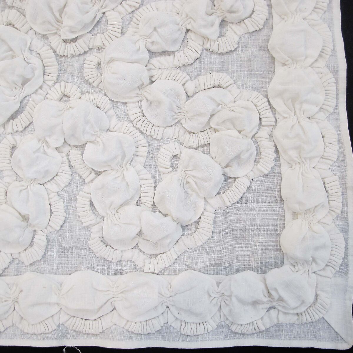 Christening ensemble, cotton, probably French