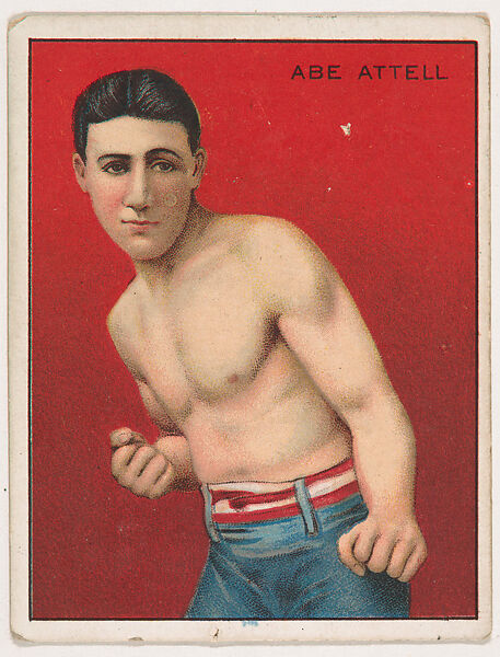 Abe Attell, from the Champion Pugilists series (T219), issued by Mecca and Hassan Cigarettes, Issued by Mecca Cigarettes (American), Commercial color lithograph 