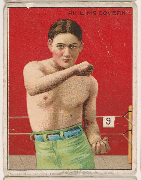 Phil McGovern, from the Champion Pugilists series (T219), issued by Mecca and Hassan Cigarettes, Issued by Mecca Cigarettes (American), Commercial color lithograph 
