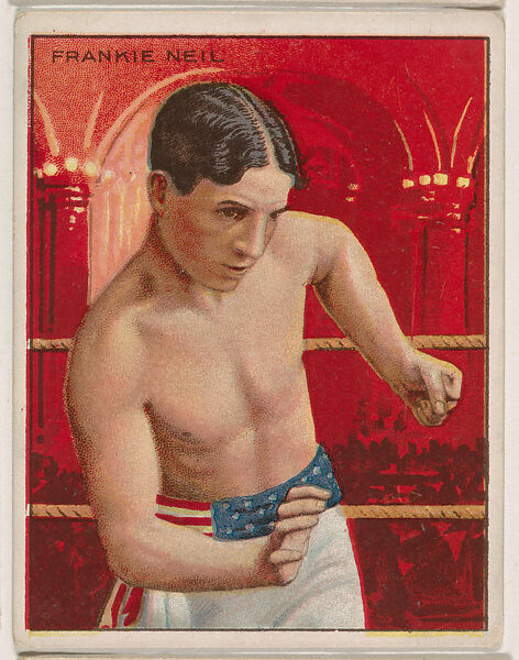 Frankie Neil, from the Champion Pugilists series (T219), issued by Mecca and Hassan Cigarettes, Issued by Mecca Cigarettes (American), Commercial color lithograph 