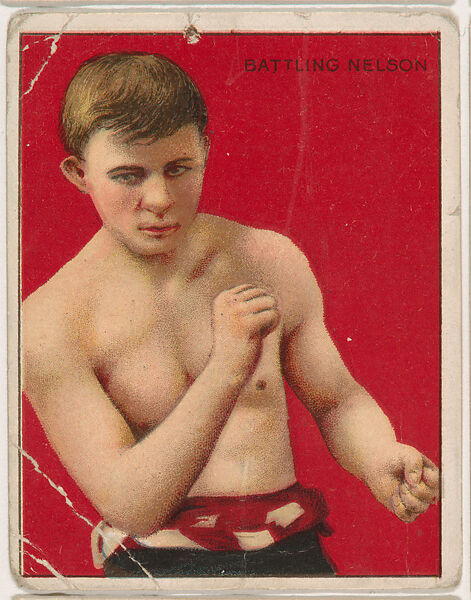 Battling Nelson, from the Champion Pugilists series (T219), issued by Mecca and Hassan Cigarettes, Issued by Mecca Cigarettes (American), Commercial color lithograph 