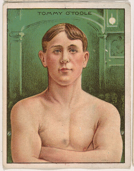 Tommy O'Toole, from the Champion Pugilists series (T219), issued by Mecca and Hassan Cigarettes, Issued by Mecca Cigarettes (American), Commercial color lithograph 