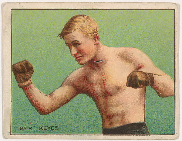 Bert Keyes, from the Champion Pugilists series (T219), issued by Mecca and Hassan Cigarettes, Issued by Mecca Cigarettes (American), Commercial color lithograph 