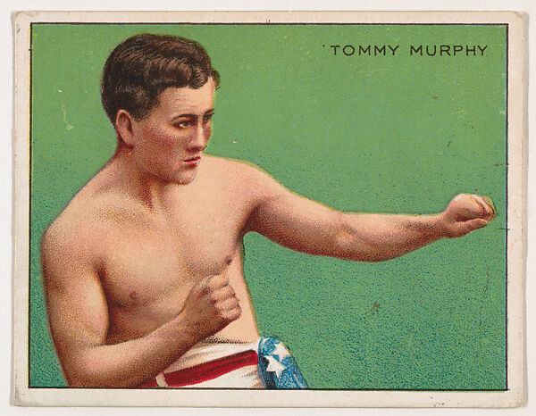 Tommy Murphy, from the Champion Pugilists series (T219), issued by Mecca and Hassan Cigarettes, Issued by Mecca Cigarettes (American), Commercial color lithograph 