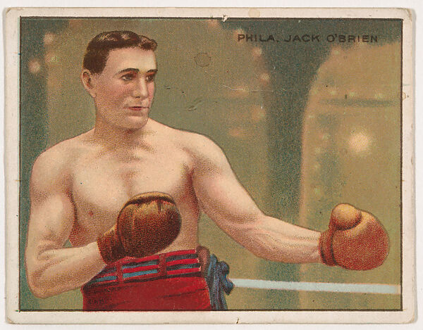 Jack O'Brien, from the Champion Pugilists series (T219), issued by Mecca and Hassan Cigarettes, Issued by Mecca Cigarettes (American), Commercial color lithograph 