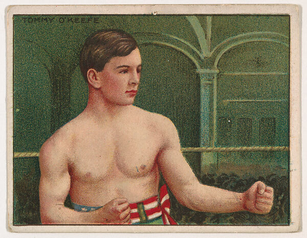 Tommy O'Keefe, from the Champion Pugilists series (T219), issued by Mecca and Hassan Cigarettes, Issued by Mecca Cigarettes (American), Commercial color lithograph 