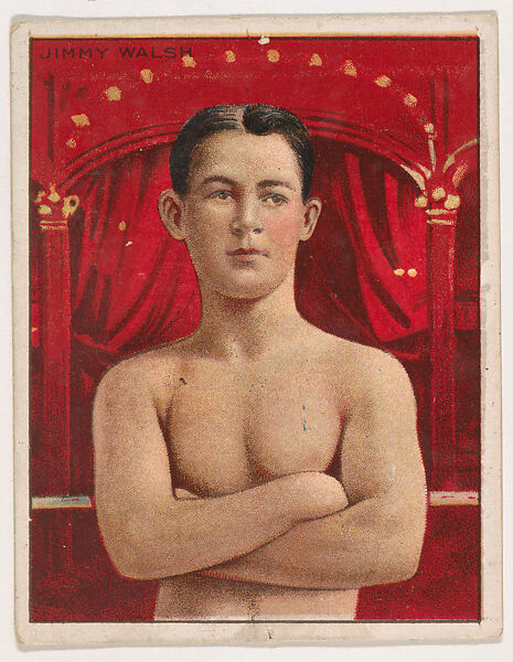 Jimmy Walsh, from the Champion Pugilists series (T219), issued by Mecca and Hassan Cigarettes, Issued by Mecca Cigarettes (American), Commercial color lithograph 