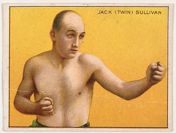 Jack (Twin) Sullivan, from the Champion Pugilists series (T219), issued by Mecca and Hassan Cigarettes, Issued by Mecca Cigarettes (American), Commercial color lithograph 