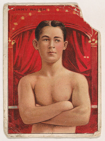 Jimmy Walsh, from the Champion Pugilists series (T219), issued by Mecca and Hassan Cigarettes, Issued by Mecca Cigarettes (American), Commercial color lithograph 
