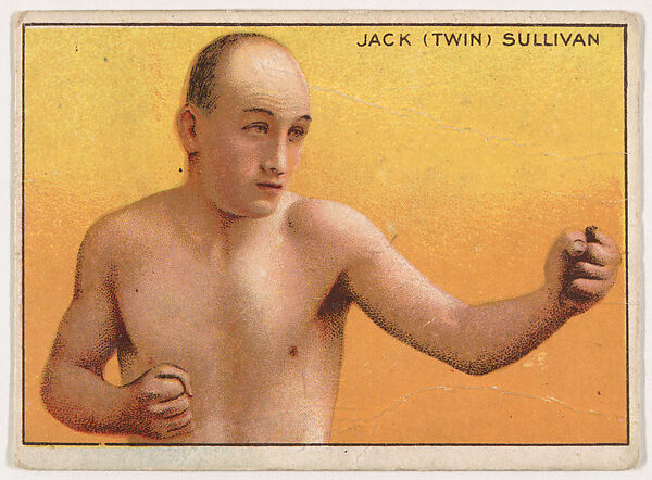 Jack (Twin) Sullivan, from the Champion Pugilists series (T219), issued by Mecca and Hassan Cigarettes, Issued by Mecca Cigarettes (American), Commercial color lithograph 