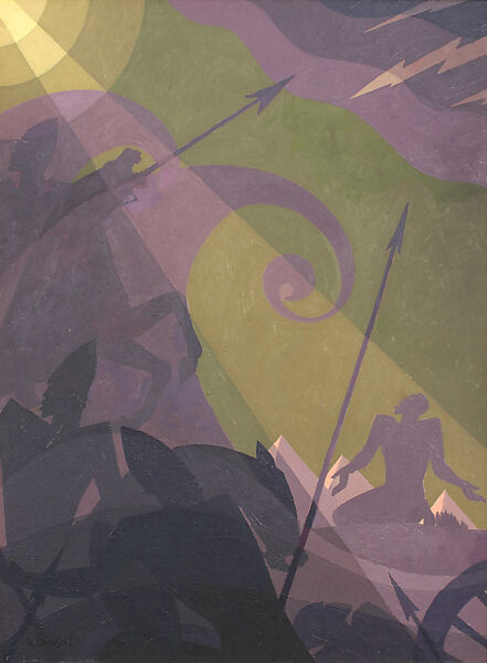 Let My People Go, Aaron Douglas (American, Topeka, Kansas 1899–1979 Nashville, Tennessee), Oil on Masonite 