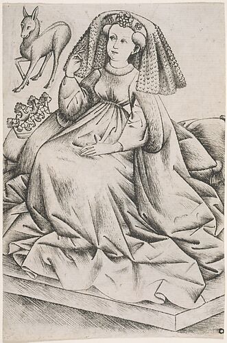 Queen of Stags, from The Playing Cards by the Master of the Playing Cards