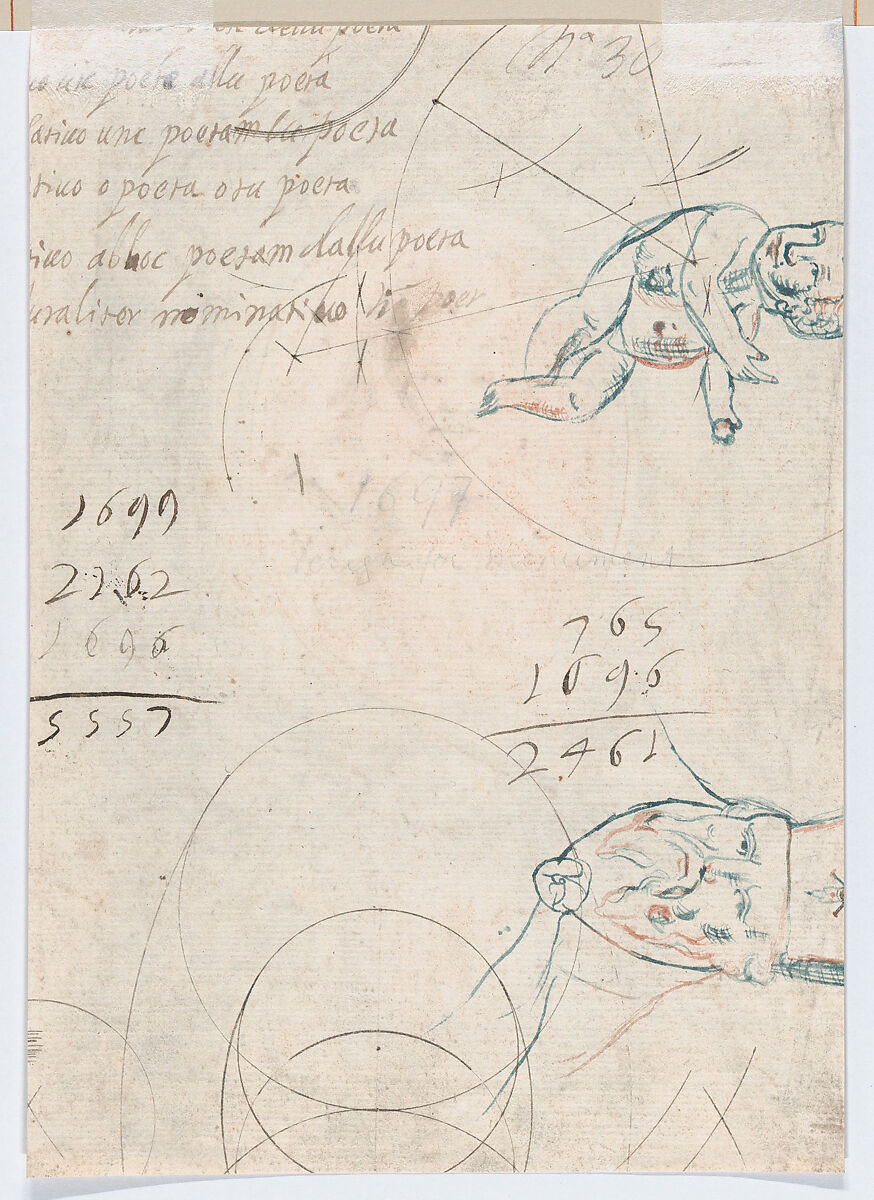 Oval Portrait of a Man in an Elaborate Frame with a Cartouche, Antonino Grano (Italian, active 18th century), Red chalk, highlighted with some white gouache, black chalk