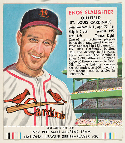 Enos Slaughter - Cooperstown Expert