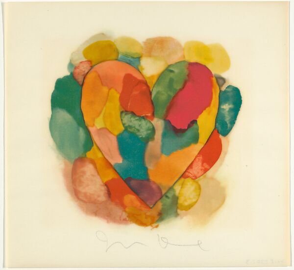 Jim Dine: Complete Graphics, Jim Dine (American, born Cincinnati, Ohio, 1935), Catalogue bound with boards covered in handmade paper, in original slipcase with matching sleeve containing three loose colored images, 2 screenprints and a lithograph, each signed by Dine