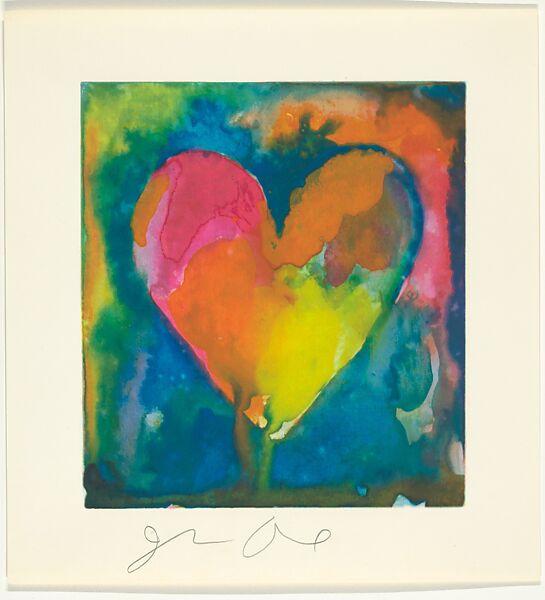 Jim Dine: Complete Graphics, Jim Dine (American, born Cincinnati, Ohio, 1935), Catalogue bound with boards covered in handmade paper, in original slipcase with matching sleeve containing three loose colored images, 2 screenprints and a lithograph, each signed by Dine