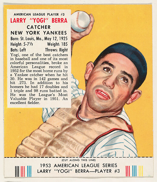 Yogi Berra Button  National Museum of American History