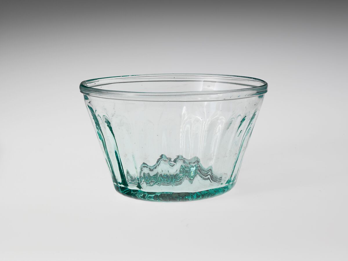 Bowl, Blown pattern-molded lead glass, American 